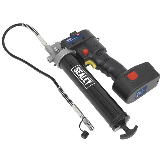 Sealey CPG18V 18V Cordless Grease Gun With 1 x 2Ah Battery, Charger & Storage Case