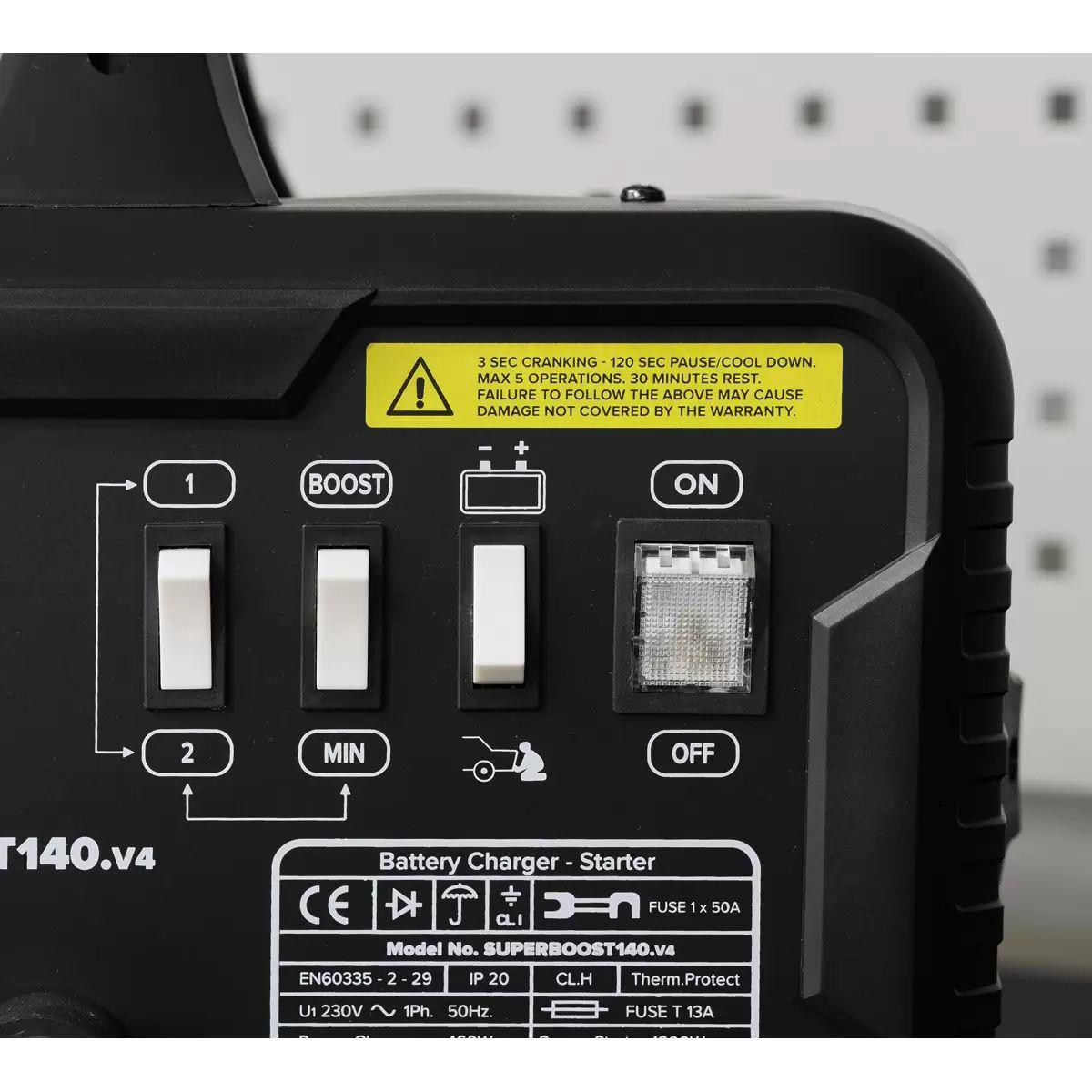 Sealey SUPERBOOST140 140/21A 12/24V Starter/Charger