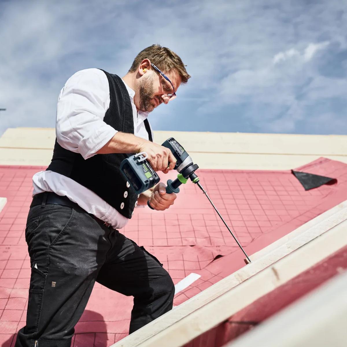 Festool TDC 18/4-Basic QUADRIVE 18V Brushless Drill Driver Body Only In Systainer - 577223