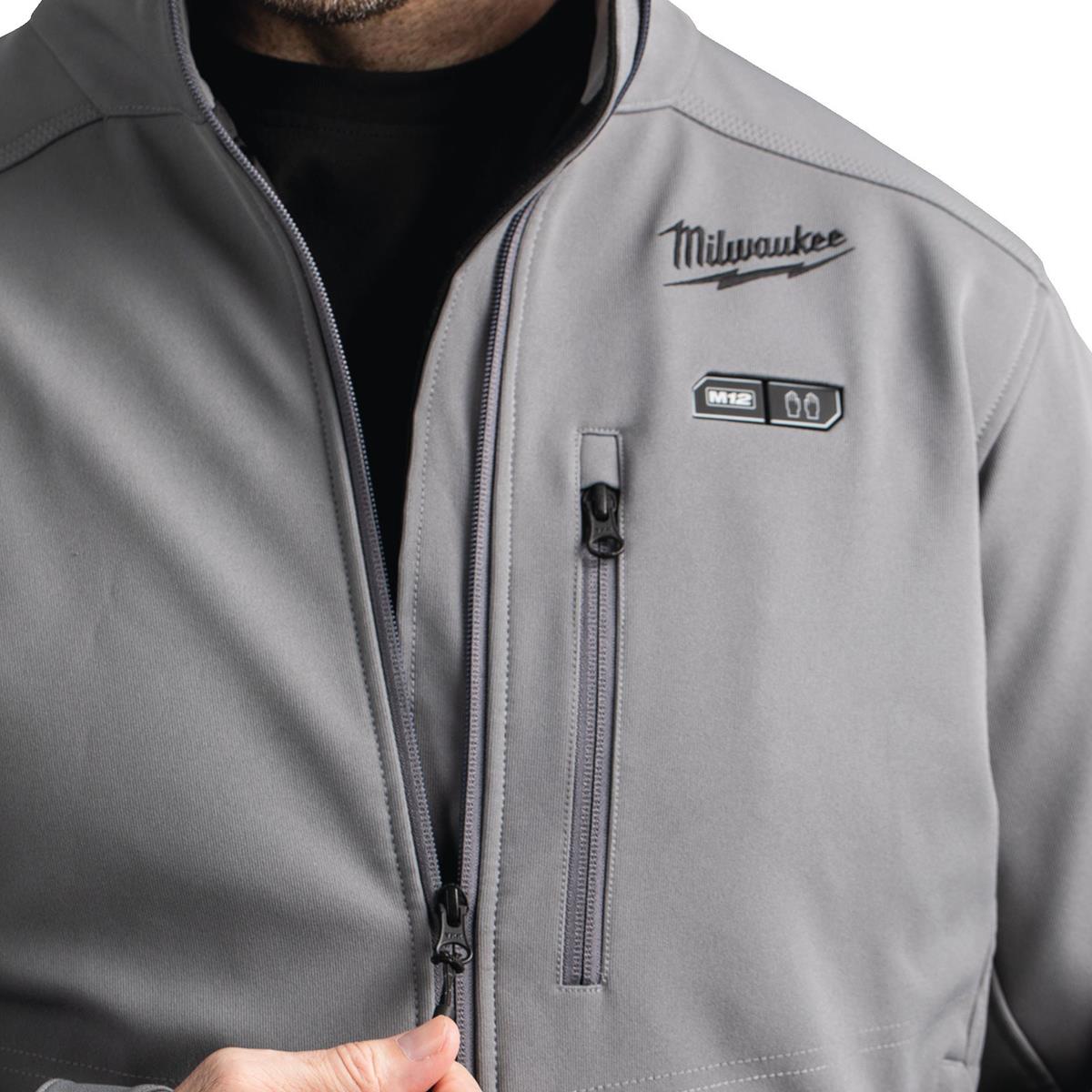 Milwaukee M12HJGREY5-0 M12 12V Heated Work Jacket Grey Size - XXL 4933478976 Item Condition Damaged Box