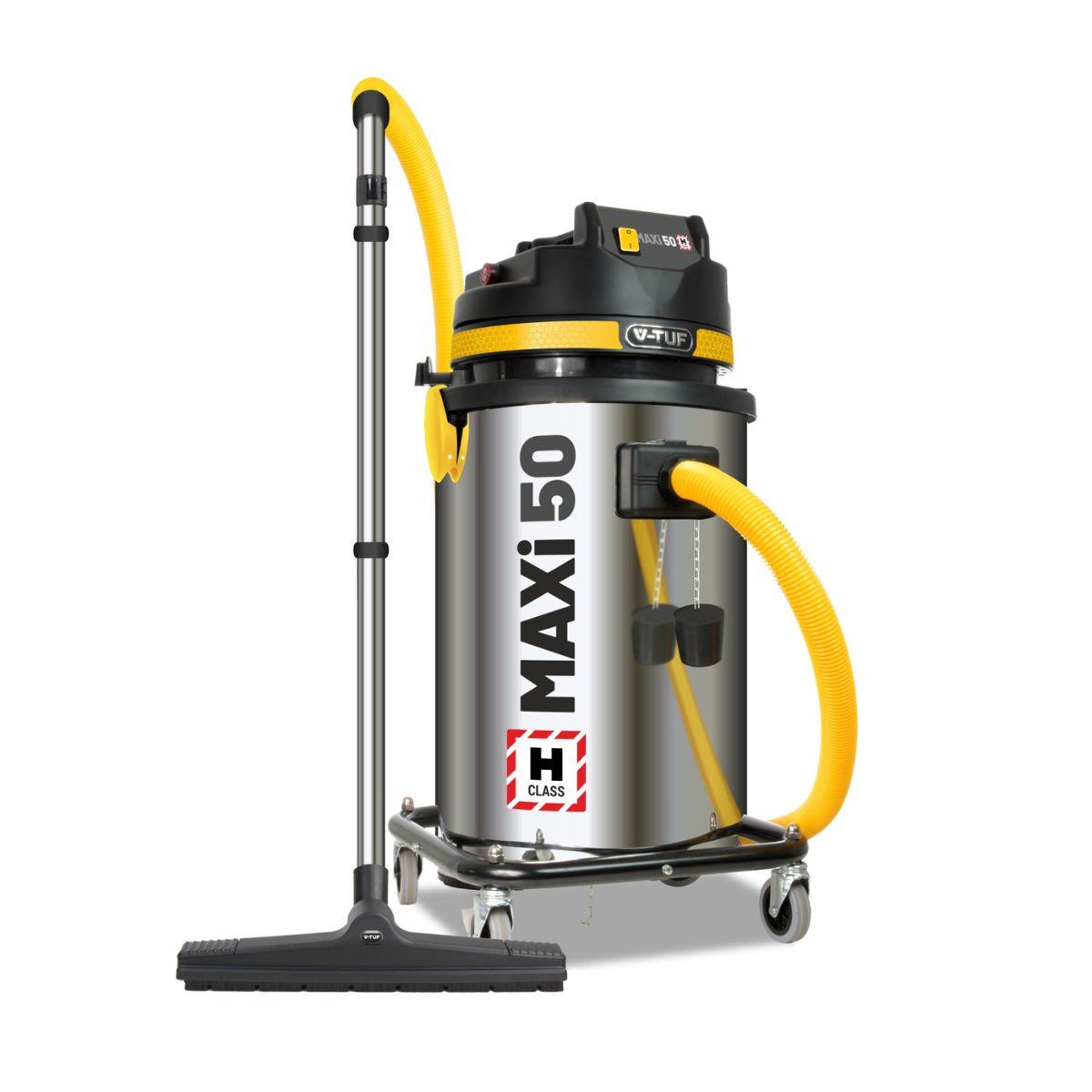 V-TUF MAXIH110-50L H-Class Industrial Dust Extraction Vacuum Cleaner 110V/1750W