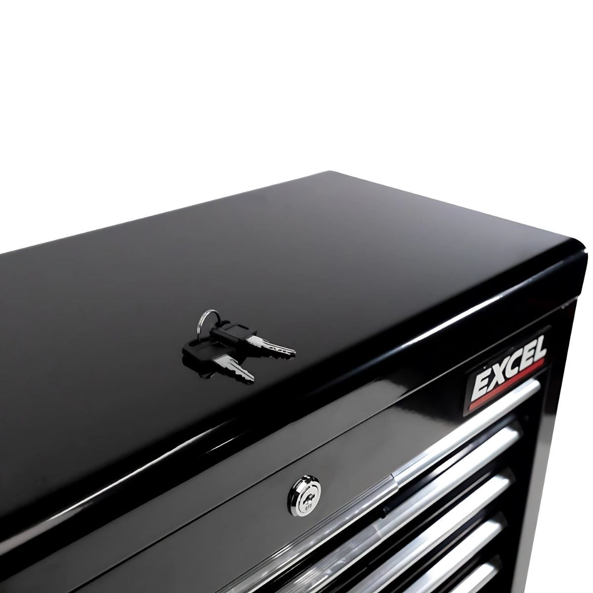 Excel 14 Drawers Tool Chest Storage Roller Cabinet Black