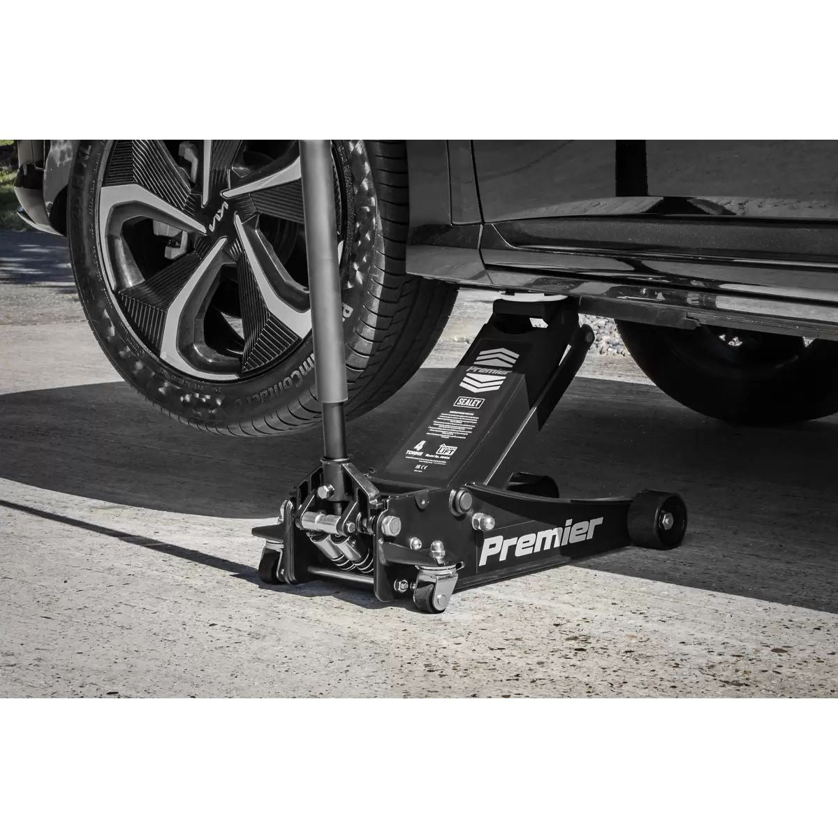 Sealey 4040AB Trolley Jack 4tonne Rocket Lift Black