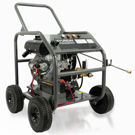 Hyundai HYW4000DE2 4000psi/275 bar Diesel Pressure Washer Annovi Reverberi Triplex Pump 13L/min with 10m Hose