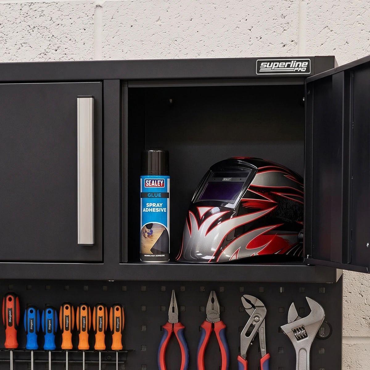 Sealey AP12701 Superline PRO Workbench with Pegboard Back Panel, Power Bar & Wooden Worktop