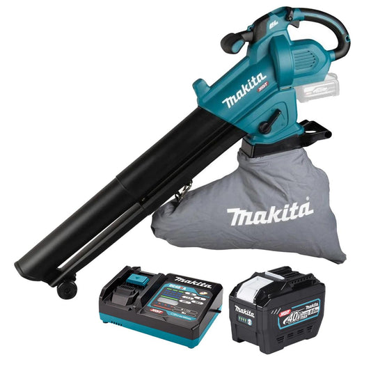 Makita UB005GZ 40V Max XGT Brushless Blower Vacuum with 1 x 8.0Ah Battery & Charger