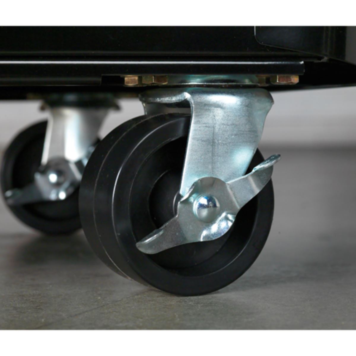 Sealey AP28COMBO2BR 10 Drawer Retro Style Rollcab Black and Red