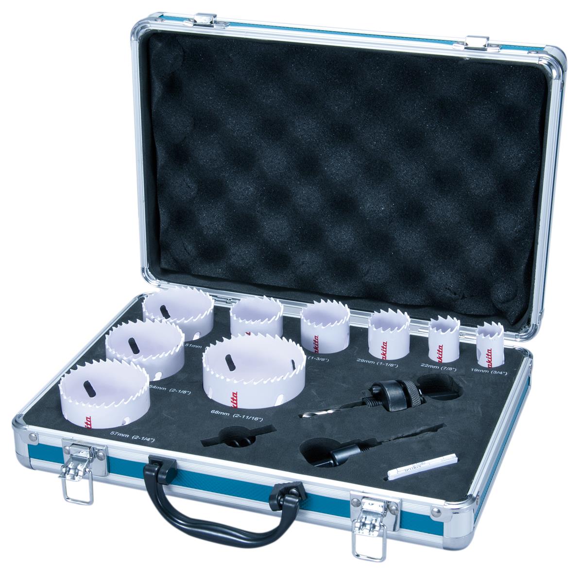 Makita Electricians Holesaw 12 Piece With Aluminium Case D-47282
