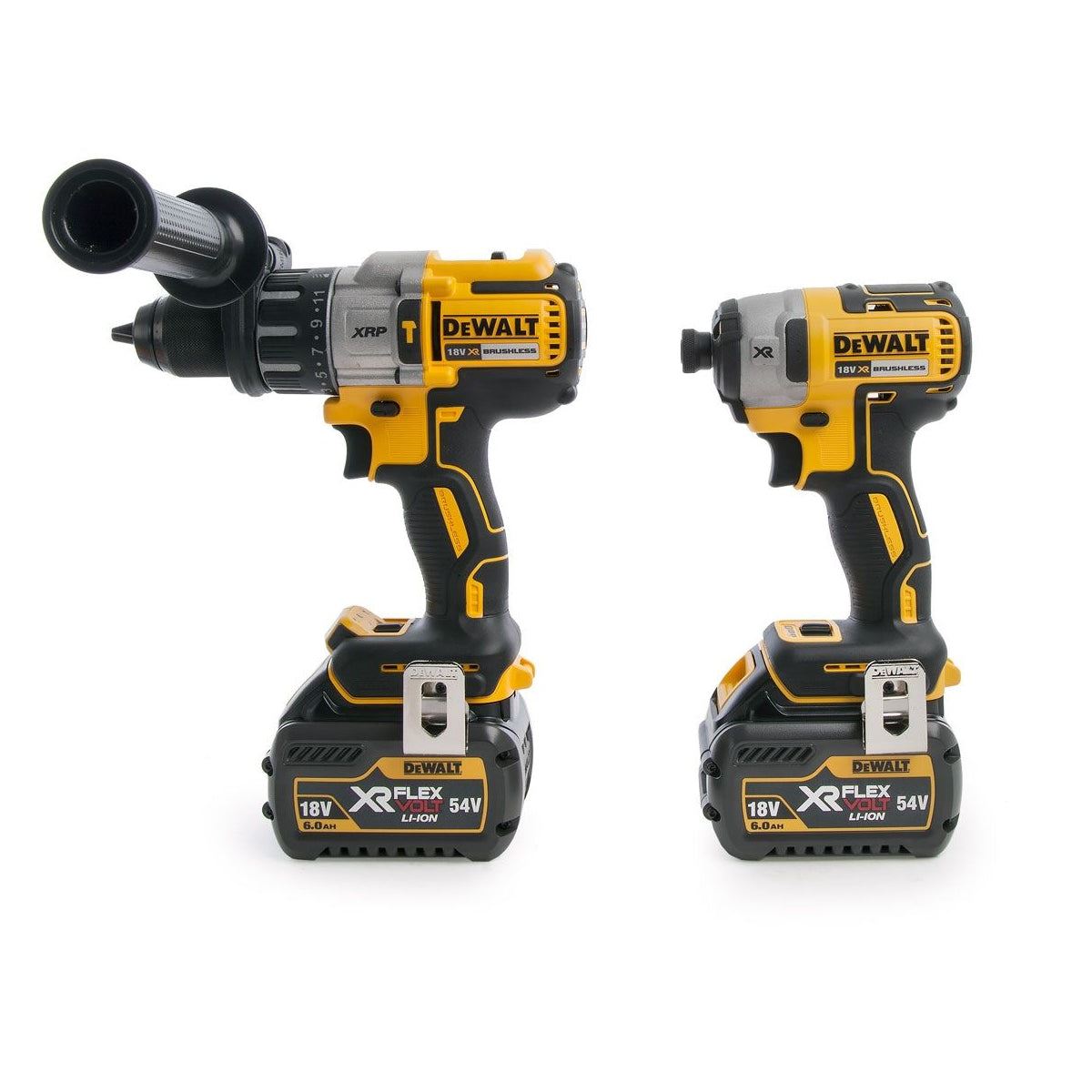 Dewalt DCK276T2T 18V Brushless Twin Pack 2 x FLEXVOLT 6.0Ah Batteries & Charger