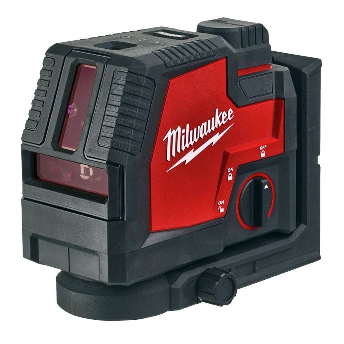 Milwaukee L4CLLP-301C Green Cross Line Laser with 1.2m Compact Laser Tripod & Plumb Points