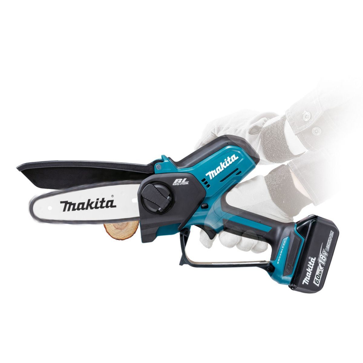 Makita DUC150Z 18V Brushless 150mm Pruning Saw With 1 x 5.0Ah Battery & Charger