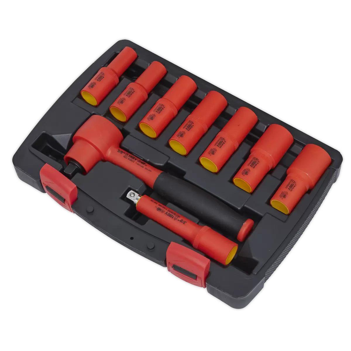 Sealey AK7942 Insulated Socket Set 9pc 3/8