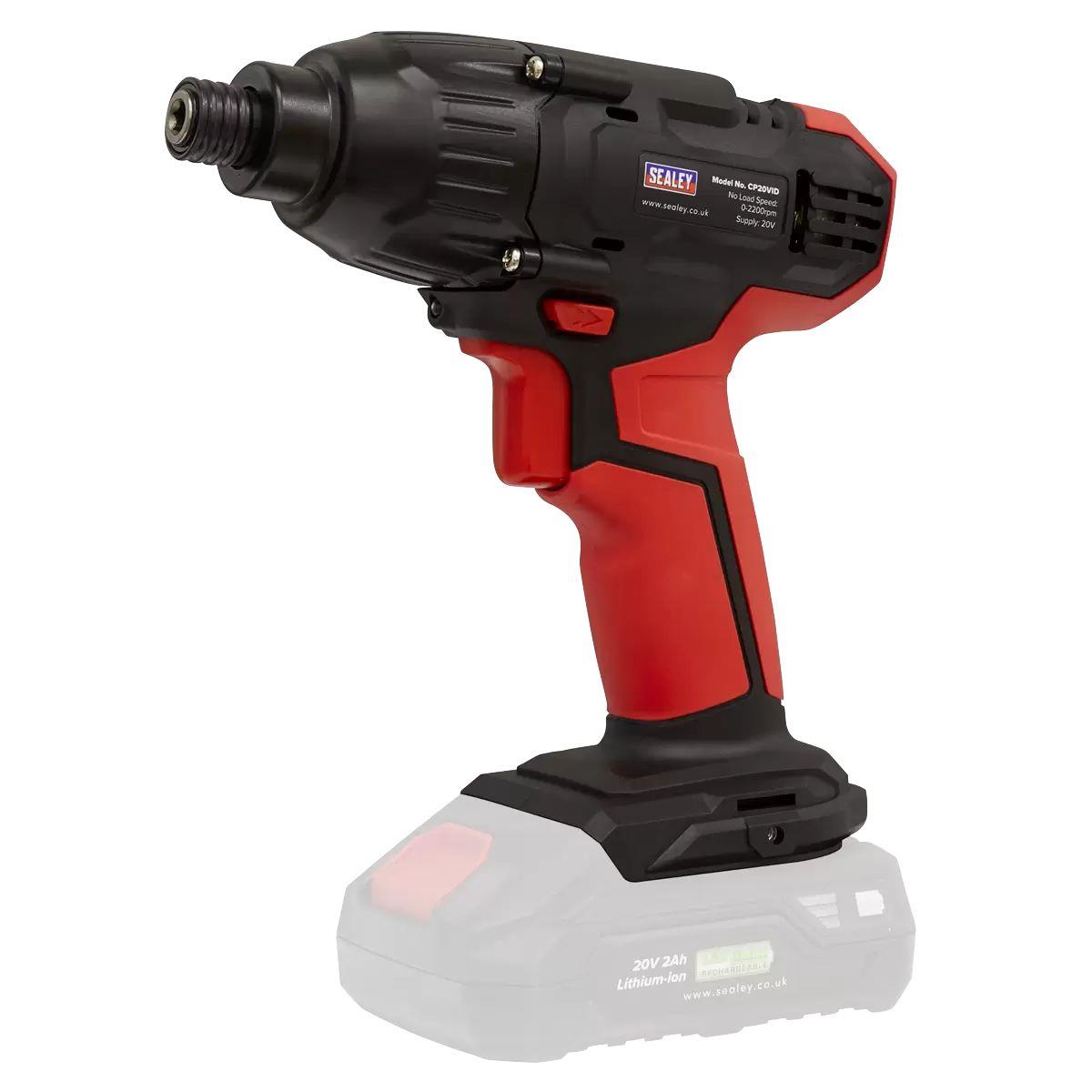 Sealey CP20VDDCOMBOEU 20V Cordless 2 x Power EU Tool Kit Euro Plug With 2 Batteries & Charges