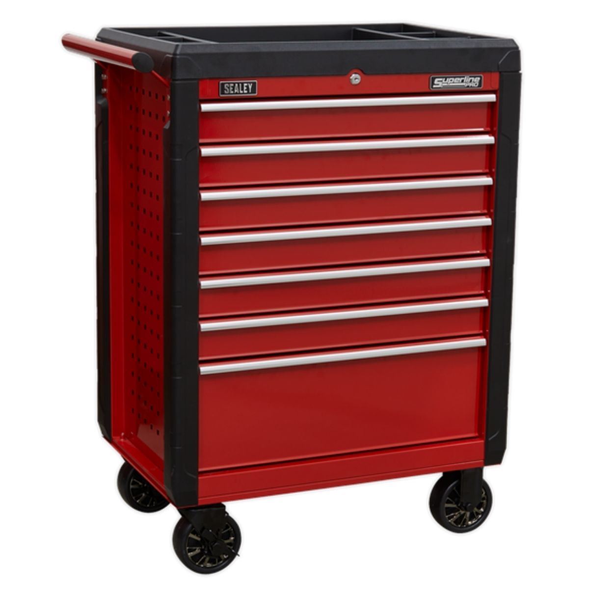 Sealey AP3411STACK Topchest 4 Drawer Rollcab 7 Drawer Combination