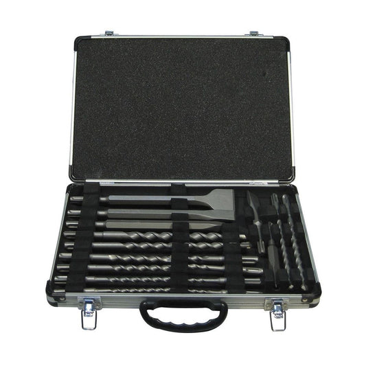 Makita D-21200 SDS Plus Drill & Chisel Set of 17 Piece In Aluminium Case