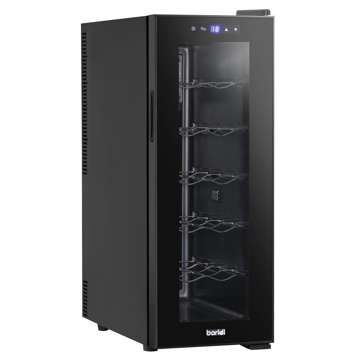 Sealey DH73 Baridi 12 Bottle Fridge & Cooler Black