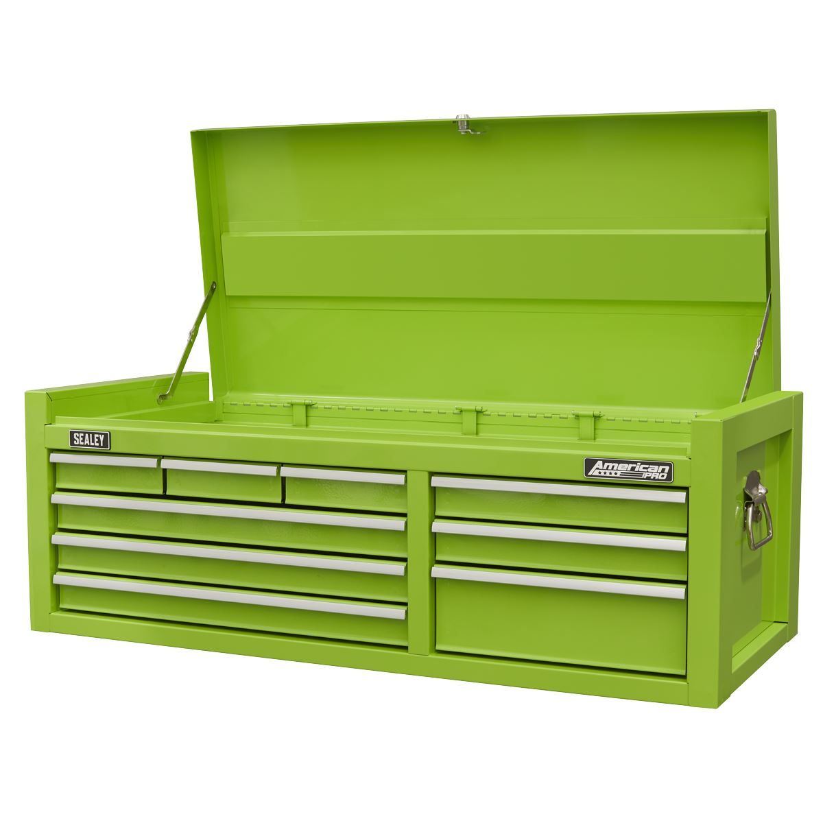 Sealey AP4109HV 9 Drawer Top chest with Ball Bearing Slides Green