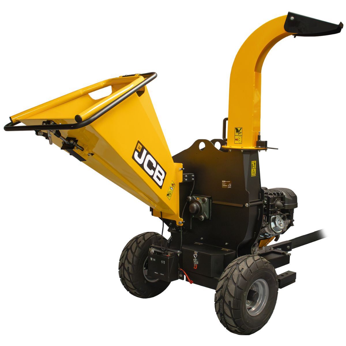 JCB CH150120PE 120mm Heavy-duty Petrol Wood Chipper 15hp 4-Stroke Electric Start