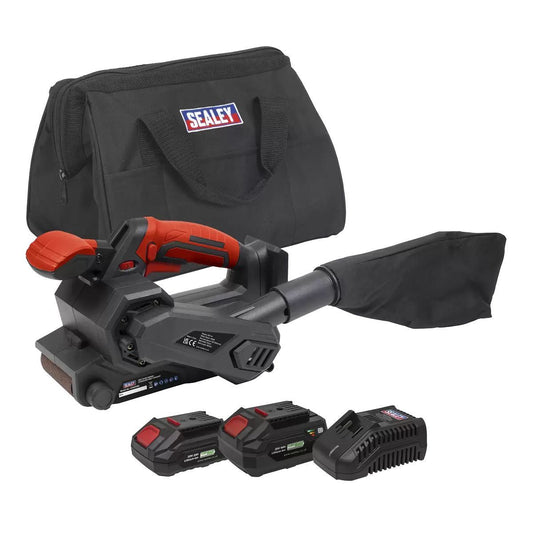 Sealey CP20VBSKIT 20V Cordless Belt Sander Kit -2 Batteries