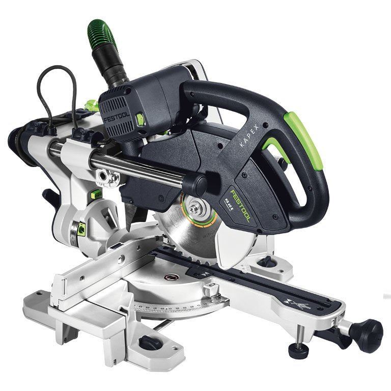 Festool KS 60 E 230V GB 216mm Sliding Compound Mitre Saw - 561684 With SYS-AIR M Air Purifier 577785