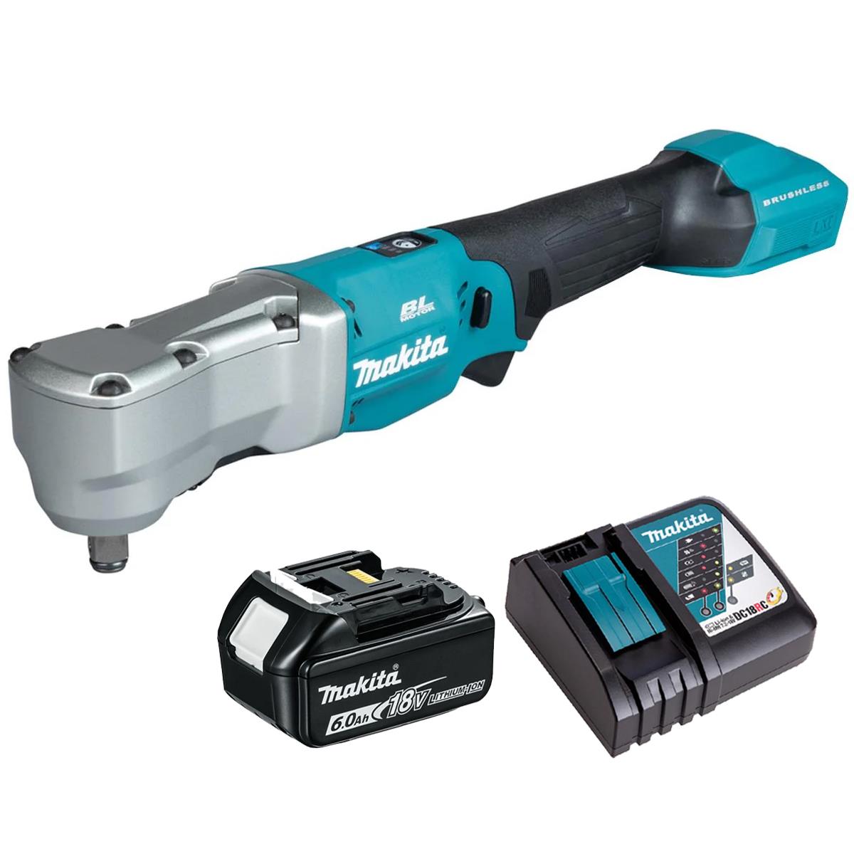 Makita DTL300Z 18V LXT Brushless Angle Impact Wrench With 1 x 6.0Ah Battery & Charger