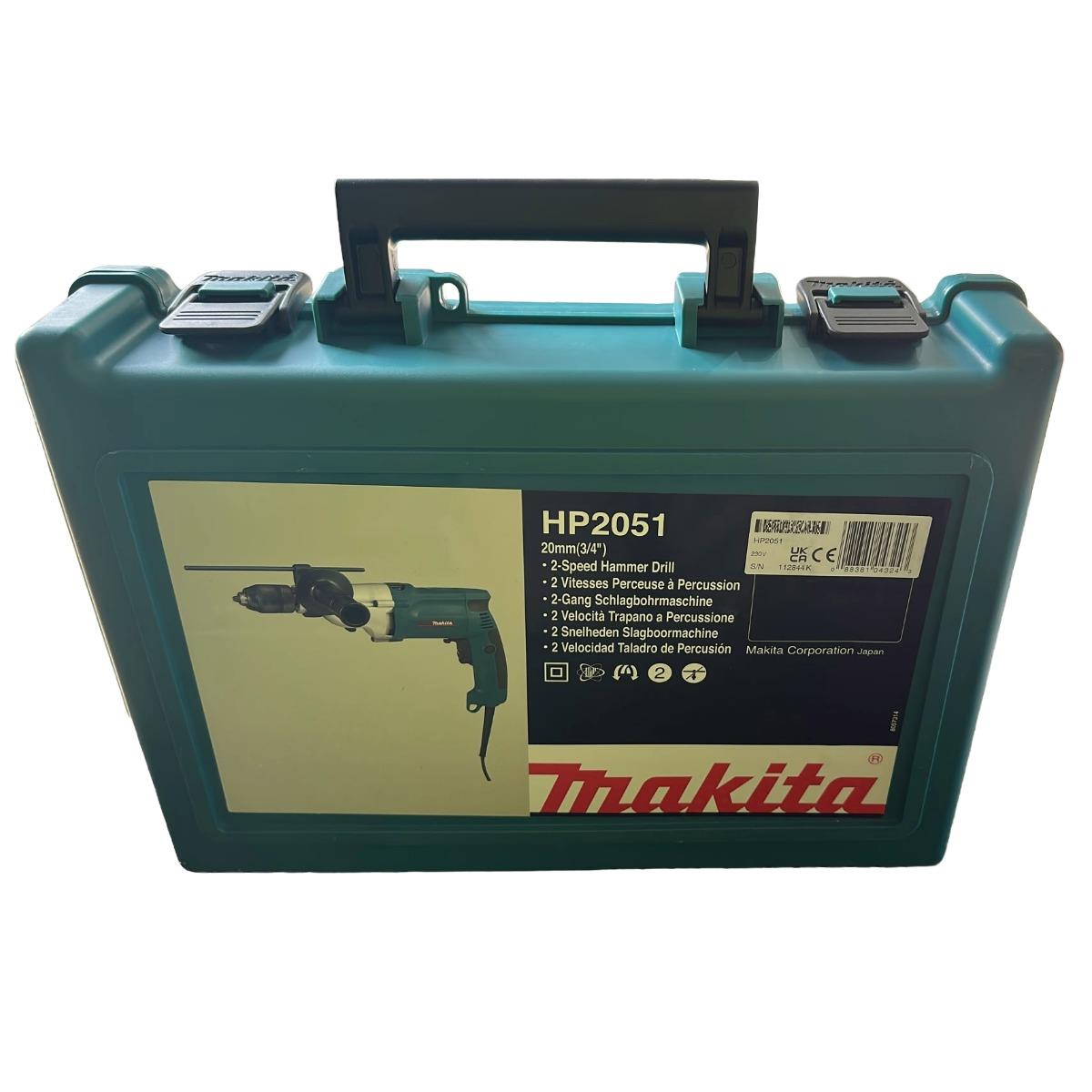 Makita HP2051/2 20mm Corded Percussion Drill With Carrying Case 240V  Item Condition Seller Refurbished