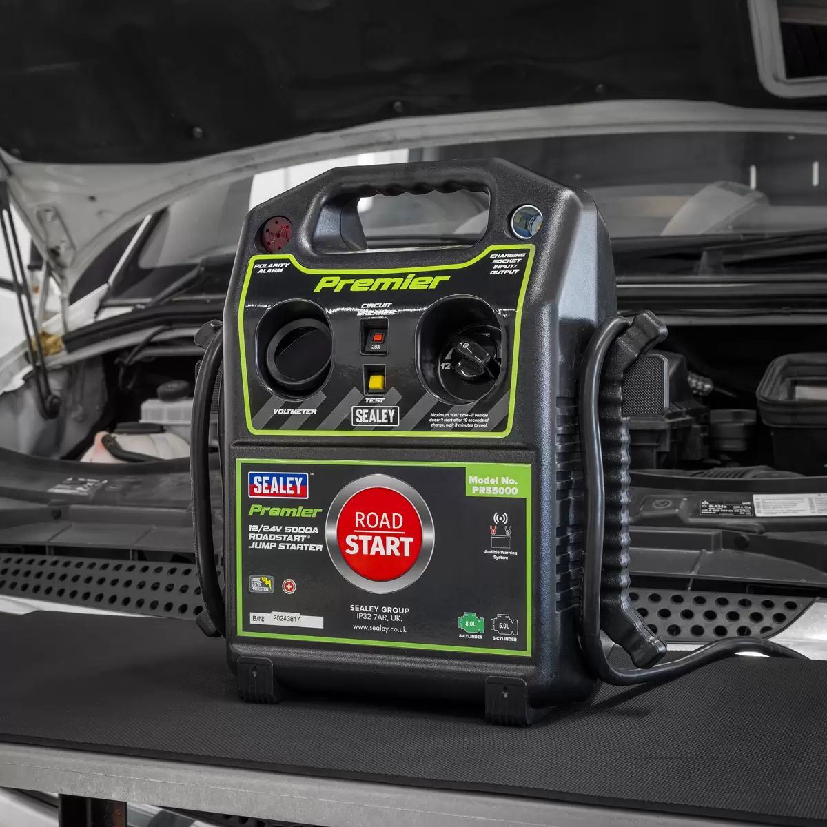 Sealey PRS5000 12/24V Premier RoadStart Jump Starter 5000A