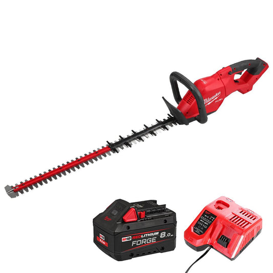 Milwaukee M18FHET75G2-0 18V FUEL Brushless 75cm Hedge Trimmer with 1 x 8.0Ah Battery & Charger