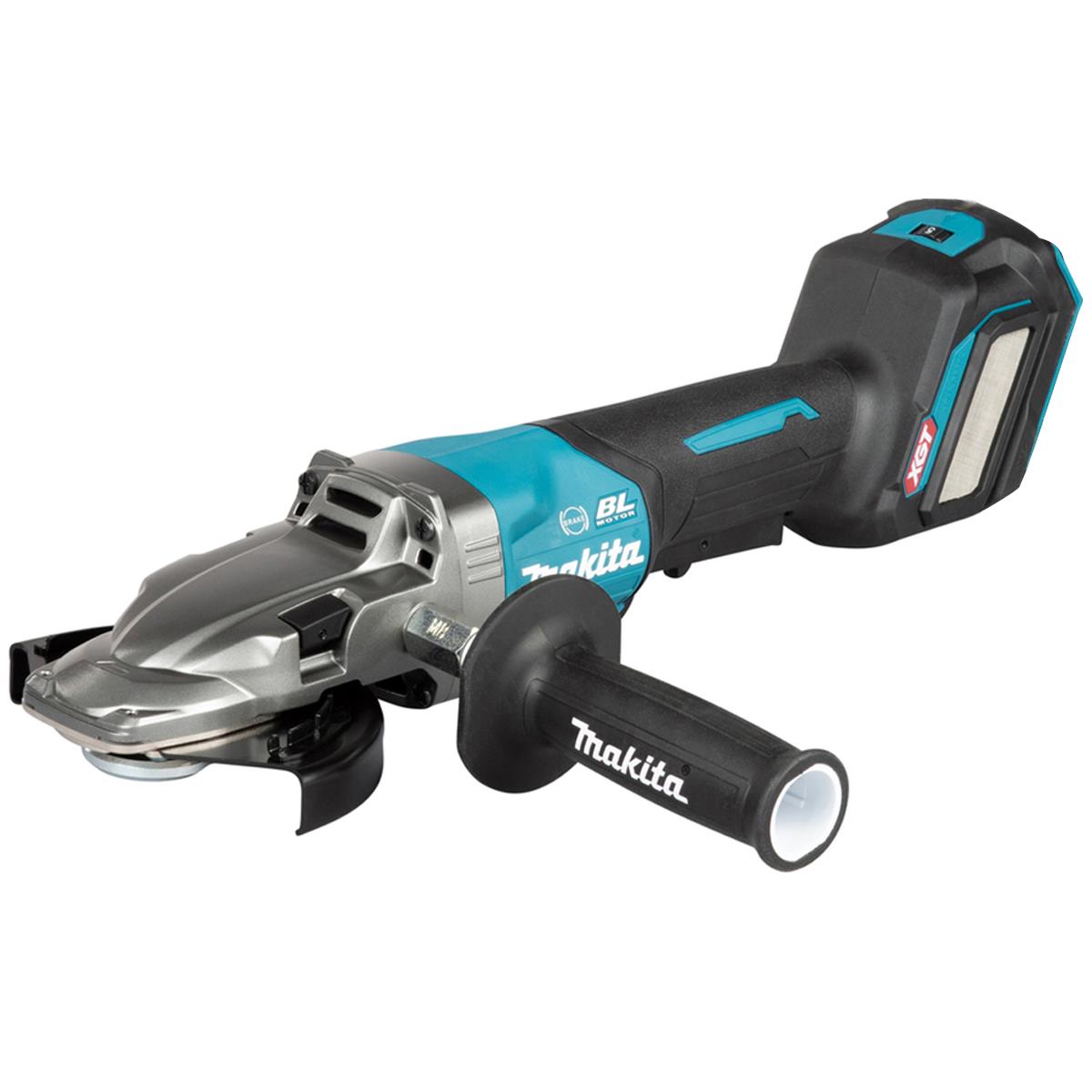 Makita GA056GZ01 40V Max XGT Brushless Angle Grinder with 1 x 5.0Ah Battery Charger & Case