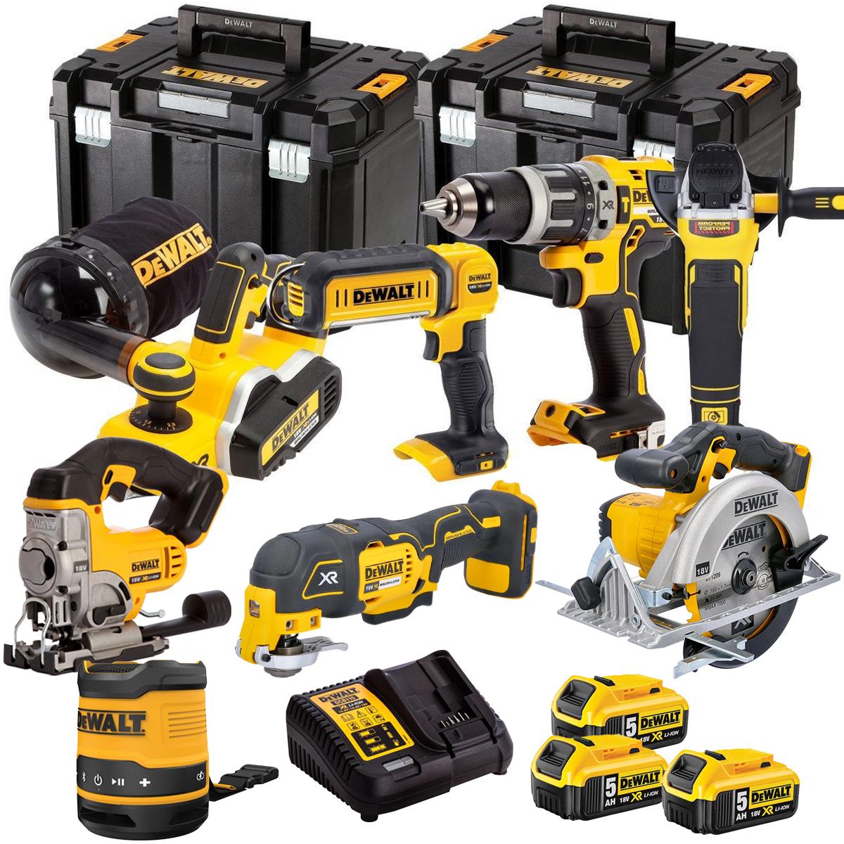 Dewalt DCK665P3T2 18V 8 Piece Power Tool Kit with 3 x 5.0Ah Batteries
