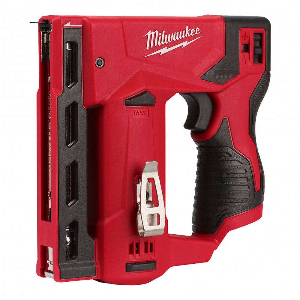 Milwaukee M12BST-0 12V Sub Compact Second Fix Stapler with 1 x 2.5Ah Battery & Charger