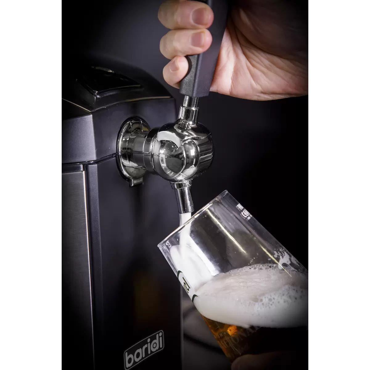 Sealey DH49 Baridi Mini Keg Draft Beer Dispenser Tap with Integrated Cooling 5L Capacity 240V