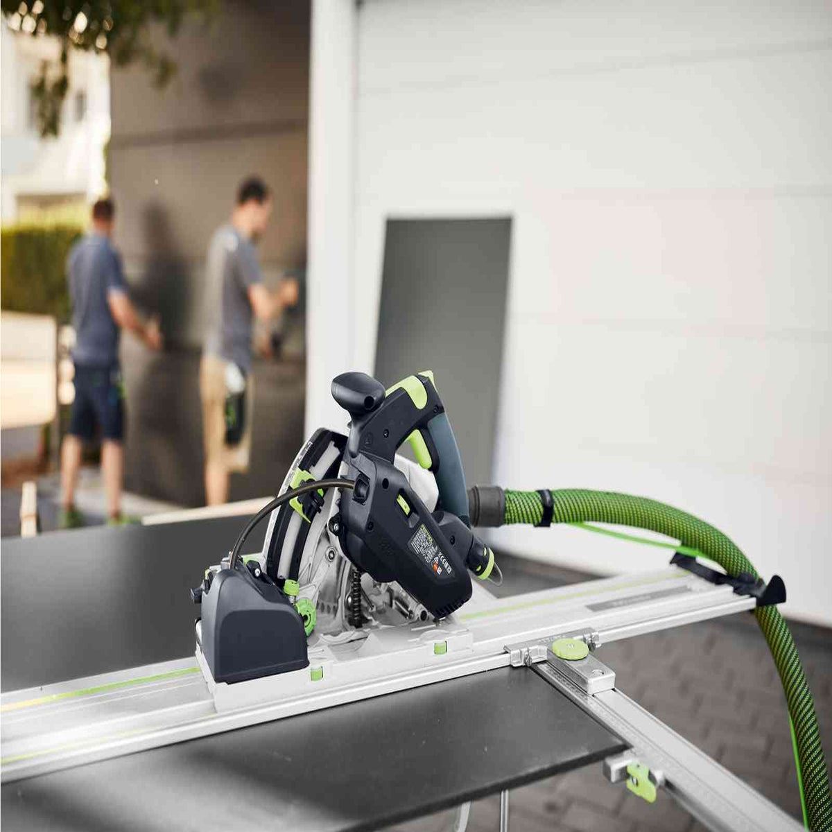 Festool TSV 60 KEBQ-Plus 230V GB Plunge-Cut Saw - 576733 With 2 x Guide Rail, Connector, Clamp & Bag