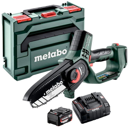 Metabo MS 18 LTX 15 18V 150mm Pruning Saw with 1 x 5.2Ah Battery Charger & Metabox