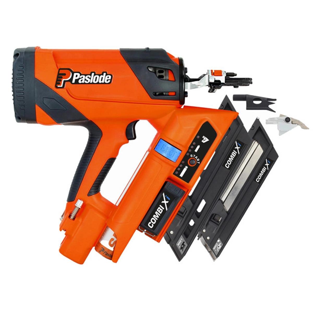 Paslode 014012 Combi Xi 2-In-1 Wood & Metal First-Fix Framing Nailer with 1 x 2.1Ah Battery, Charger & Case