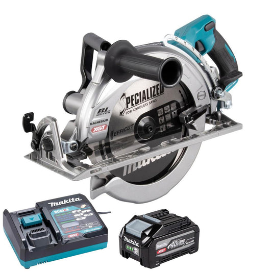 Makita RS002GZ 40V XGT Brushless 260mm Circular Saw with 1 x 4.0Ah Battery Charger & Case