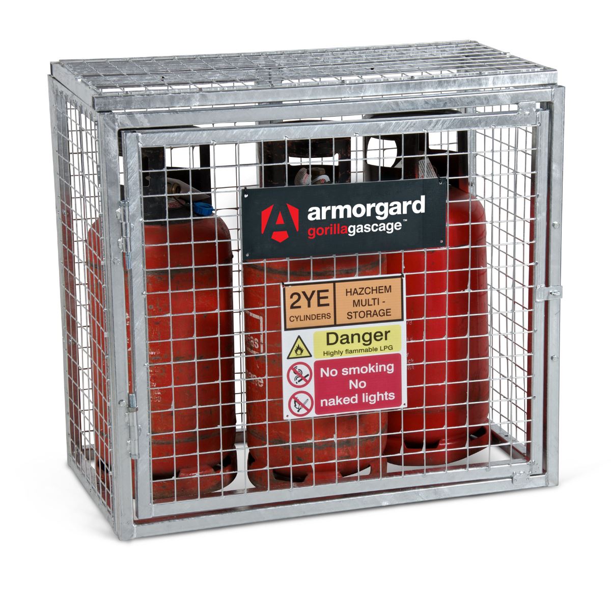 Armorgard GGC1 Gorilla Gas Cage 1012mm x 563mm x 931mm Heavy-Duty Compact Secure Storage for Gas Cylinders