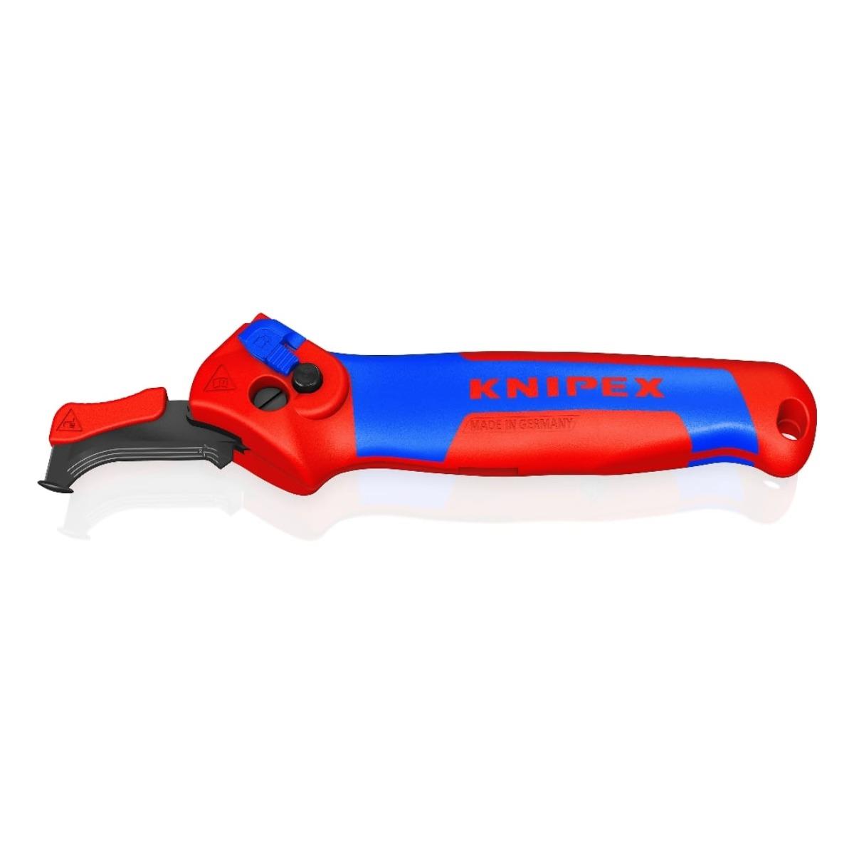 Knipex Cable Stripping Knife with Guide Shoe and Ratchet Function 16 50 145 SB