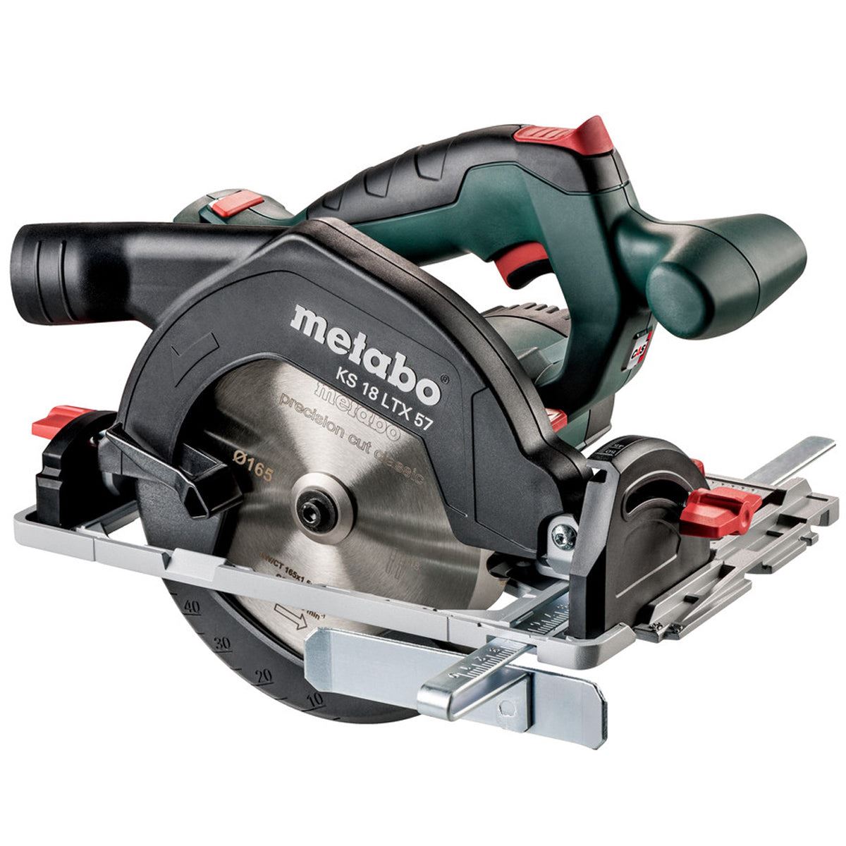 Metabo KS 18 LTX 57 18V 165mm Circular Saw with 1 x 2.0Ah Battery Charger & Metabox