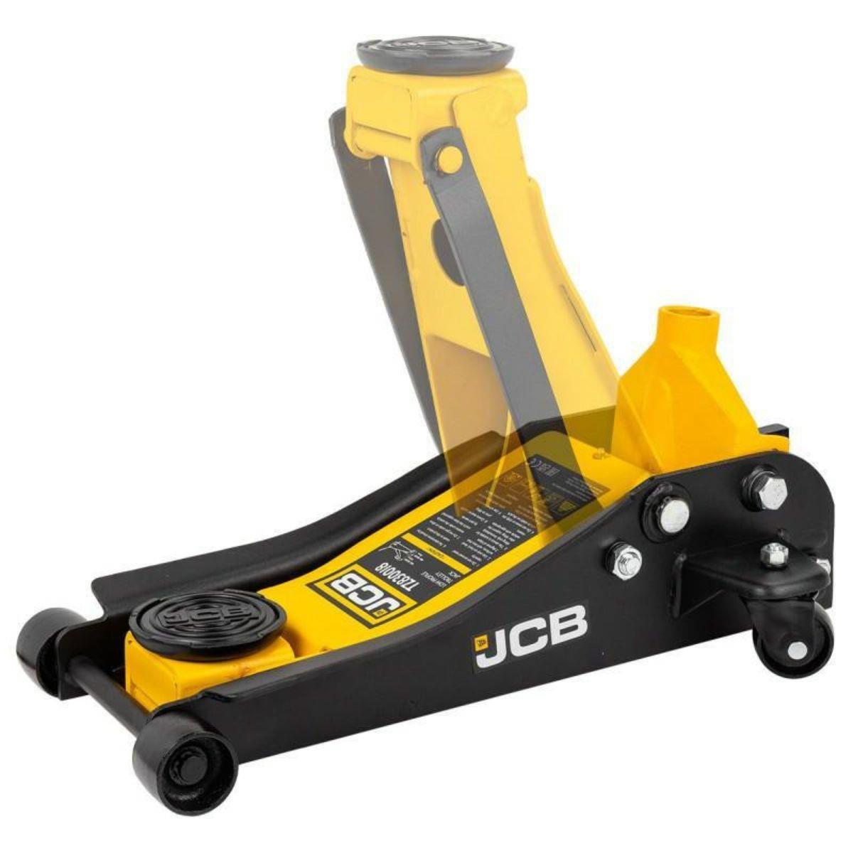 JCB-TZ830018 2.5 Tonne Low-Profile Hydraulic Trolley Jack