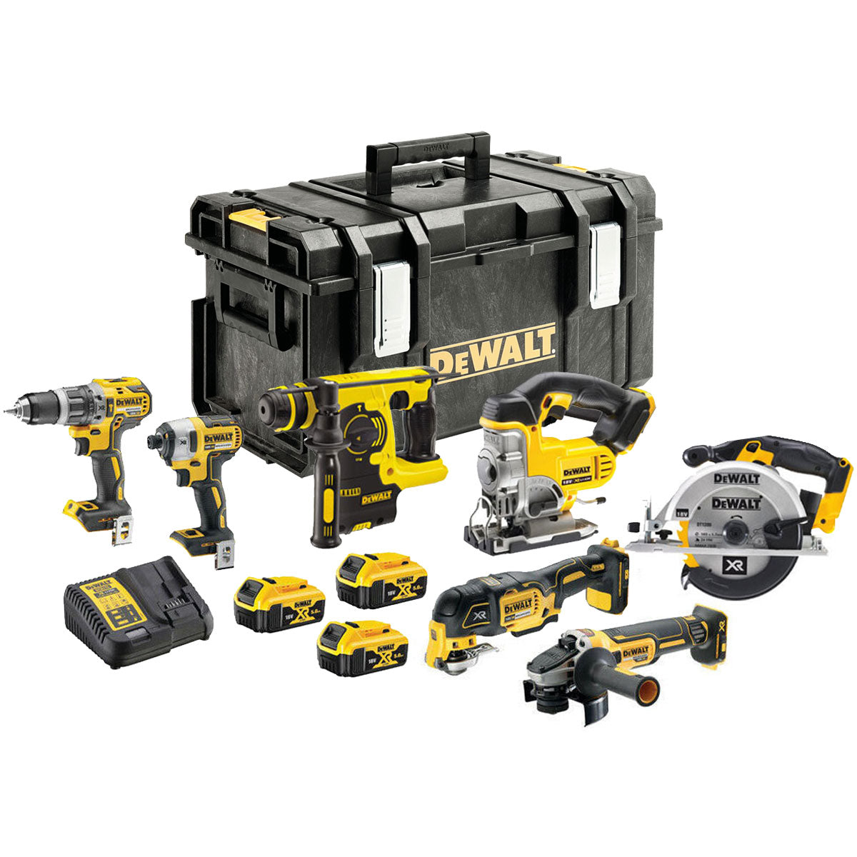 Dewalt DCK755PTX XR Li-Ion 18V 7 Piece Kit 3 x 5.0Ah Batteries