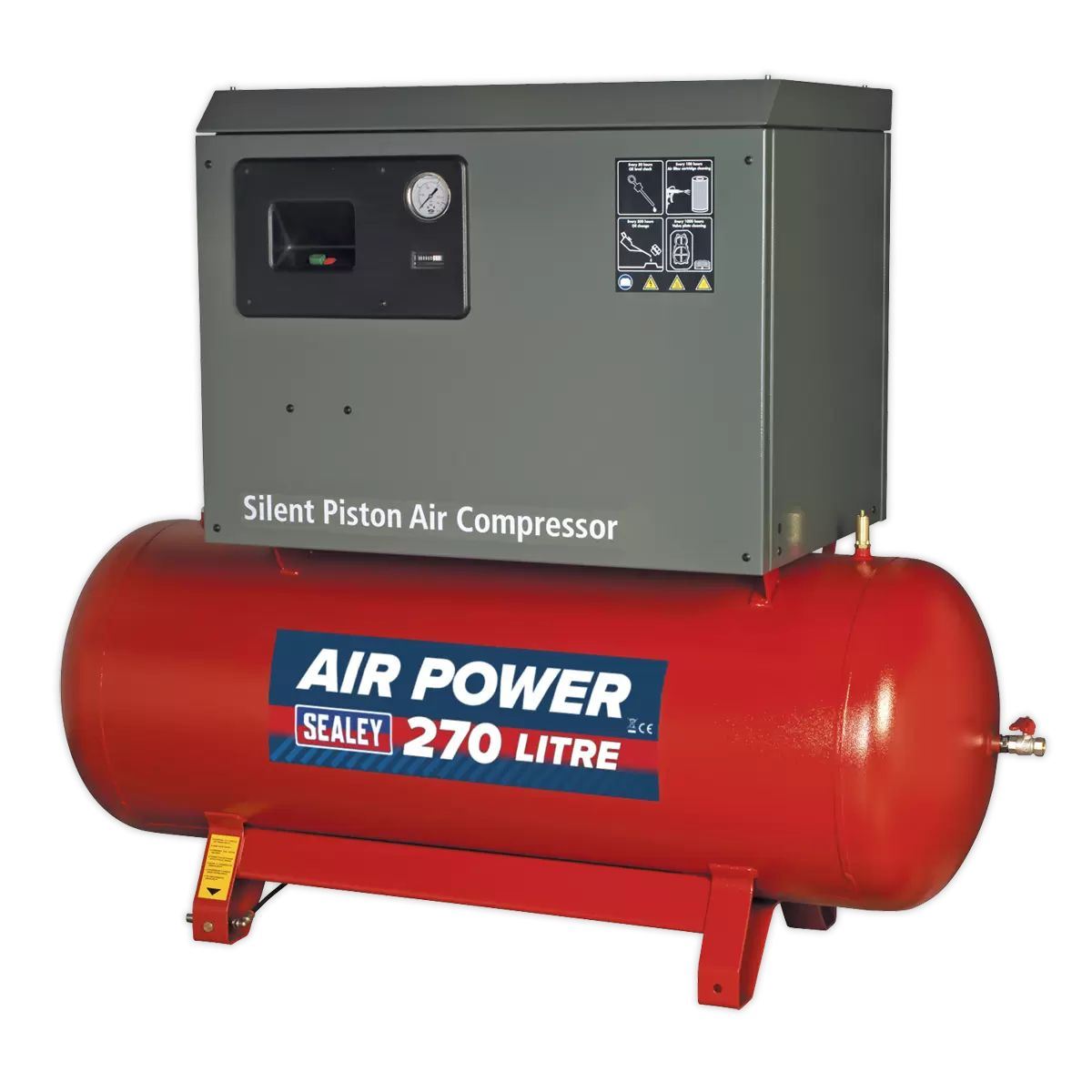 Sealey SAC72775BLN 270ltr Belt Drive Compressor 415V/32A