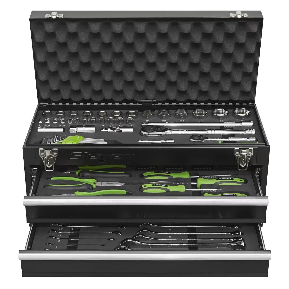 Sealey S01055 2 Drawer Portable Tool Chest with 90pc Tool Kit