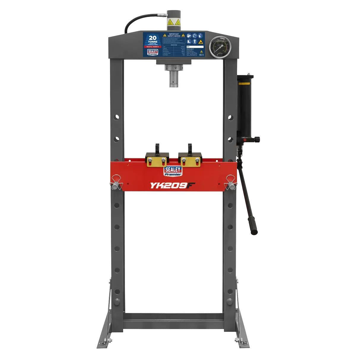 Sealey YK209F Premier Heavy-Duty Floor Type Hydraulic Press 20 Tonne