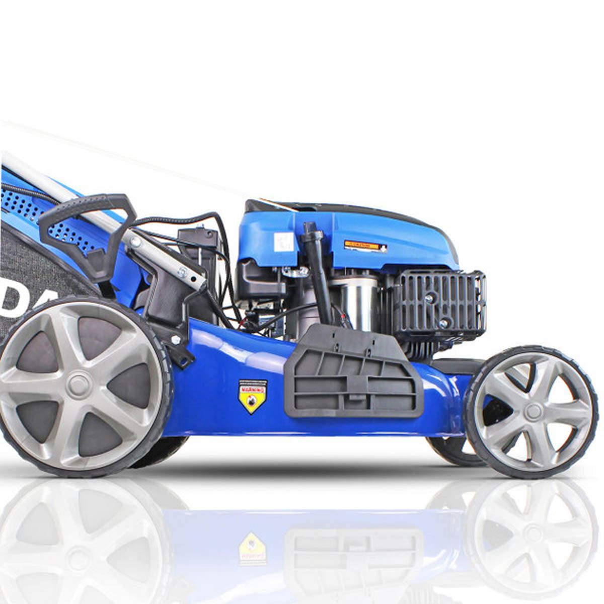 Hyundai HYM510SPE 51cm Self-Propelled Petrol Lawnmower, 196cc Engine, Electric Start, Rear & Side Discharge