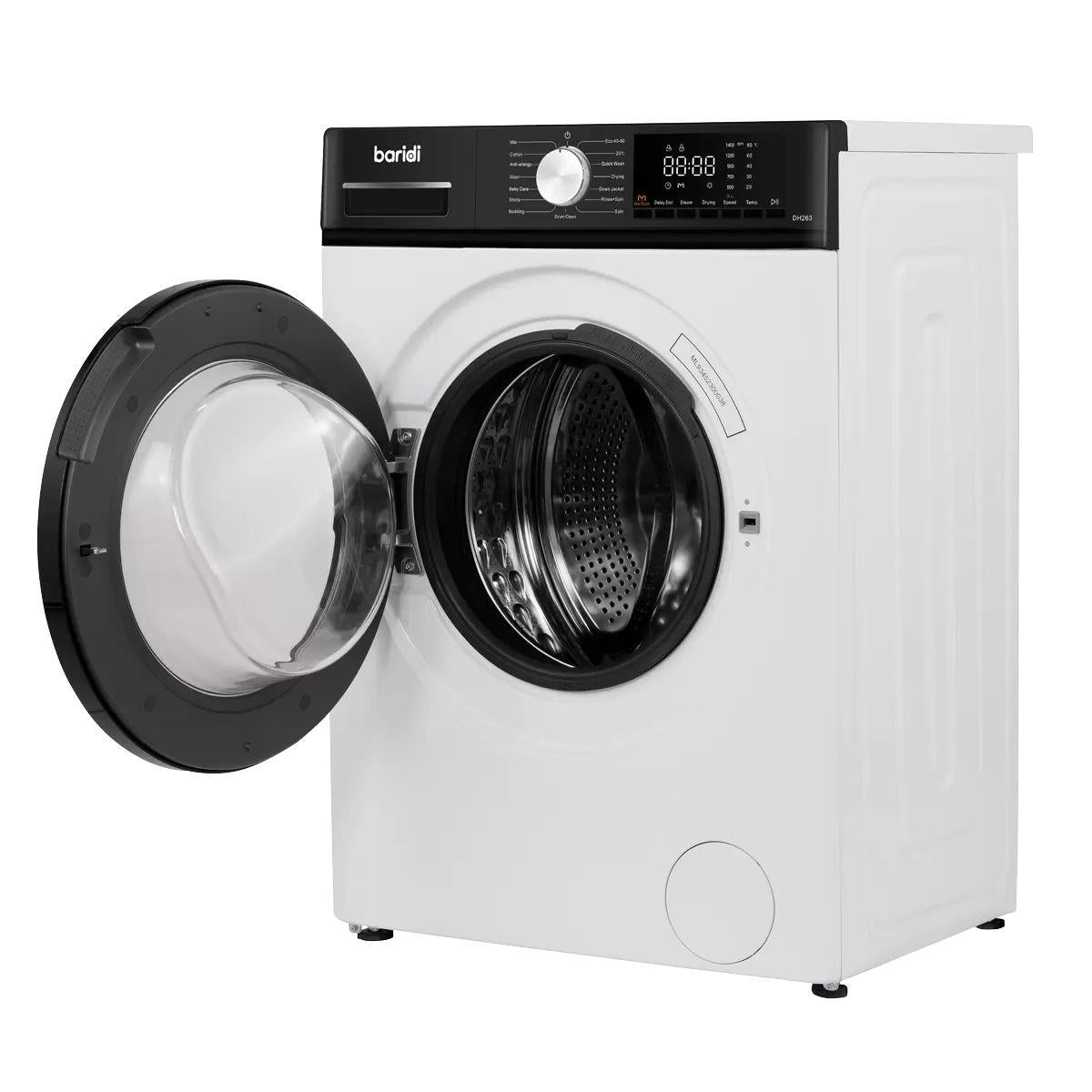 Sealey DH262 8kg Washing Machine, Front Loading 1400rpm White 240V