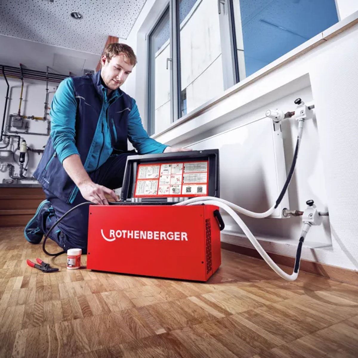 Rothenberger Rofrost II R290 2 Inch + 8 inserts 230V Pipe freezing system for copper, stainless steel 1500004196