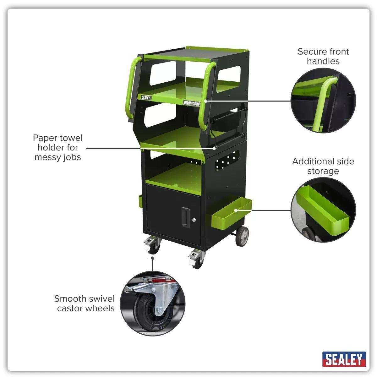 Sealey SDS1G Diagnostic Tablet & Trolley Green