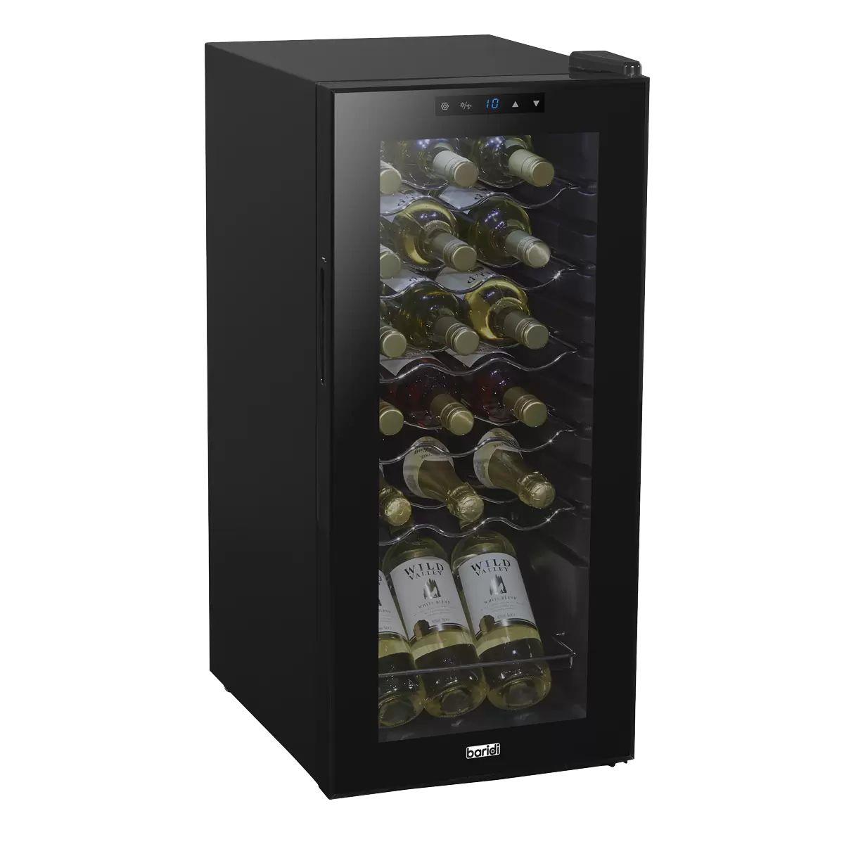 Sealey DH6 Baridi 18 Bottle Fridge & Cooler 50L Black 230V