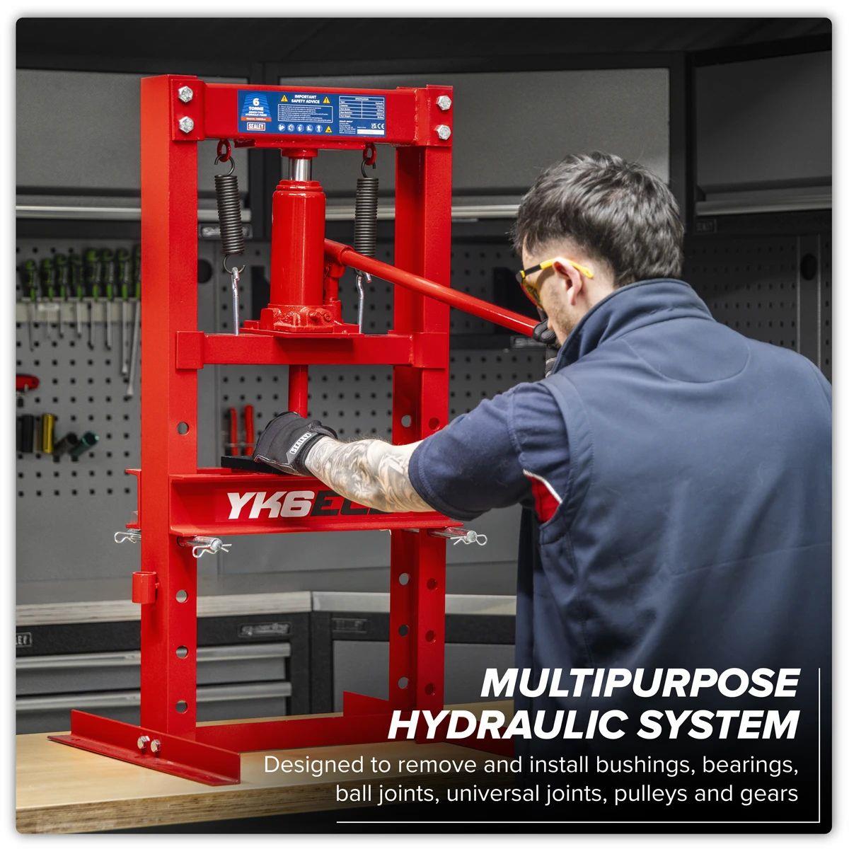 Sealey YK6ECB 6 Tonne Bench Type Hydraulic Press